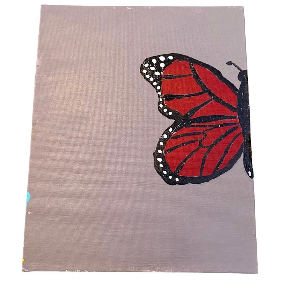 Hand-Crafted Butterfly Painting